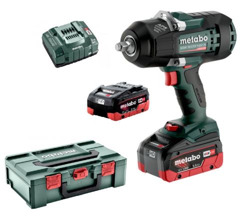 Cheie de impact fără acumulator Metabo SSW 18 LTX 1450 BL, 18V/2x5.5Ah - 602401660