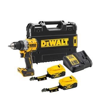 Burghiu DeWALT 18V AKU 2x5Ah LR, încărcător, Tstak DCD805P2LRT