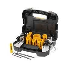 Set de perforare pentru electrician DeWALT Extreme Bi-Metal în cutie de transport (11 buc) DT90356