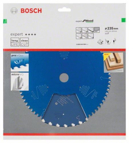 Pânză de ferăstrău BOSCH Expert pentru lemn 235 x 30 x 2,8 mm, 36 2608644064