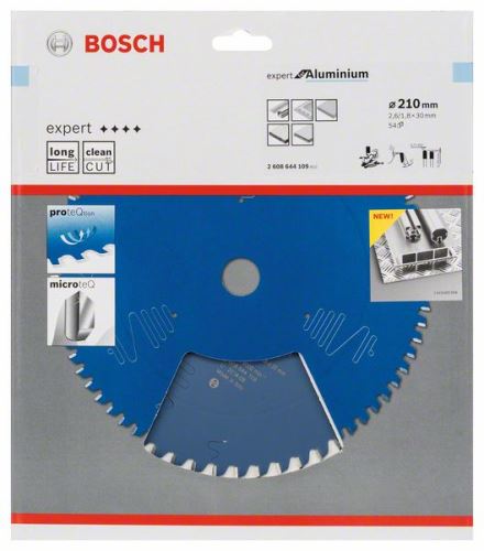 Pânză de ferăstrău BOSCH Expert pentru aluminiu 210 x 30 x 2,6 mm, 54 2608644109