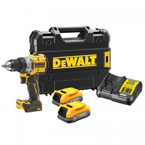 Burghiu DeWalt cu acumulator 18V 2x1.7Ah DeWALT POWERSTACK DCD800E2T