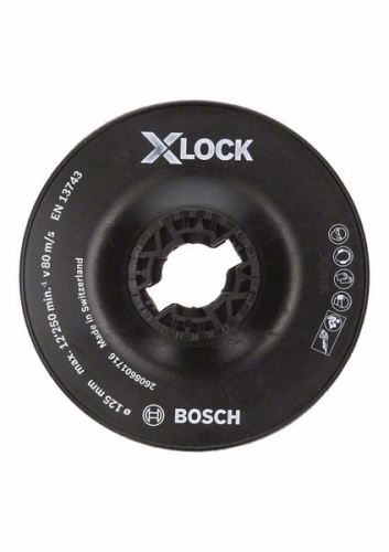 BOSCH X-LOCK Placă suport, grosier 125 mm, 12.500 rpm 2608601716