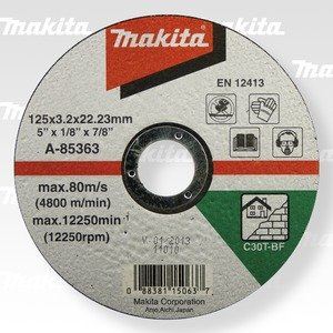 Piatra de taiere disc MAKITA 125x3x22 mm A-85363