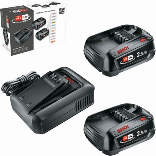 Set de pornire BOSCH 18 V (2× 2,5 Ah + AL 18V-44) 1600A031T5