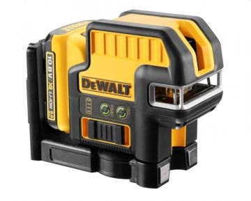 Laser verde încrucișat DeWALT DCE0822D1G alimentat cu baterii