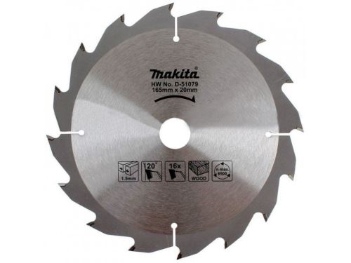 Pânză de ferăstrău pentru lemn MAKITA SPECIALIZED 165x1,5x20 mm 16 dinți D-51079