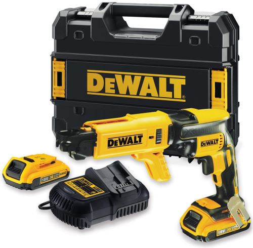 Surubelnita DeWALT cu acumulator pentru gips-carton, 18 V 2x baterie 2,0 Ah, magazie, carcasa DCF620D2K