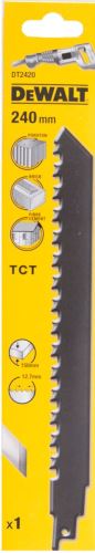 Pânză de ferăstrău DeWALT (TCT) pentru tăierea cărămizilor și blocurilor Poroton, 240 mm DT2420