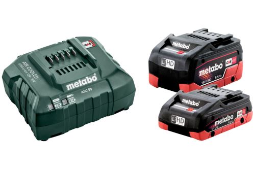 METABO Set de bază (încărcător + baterii) 18V / LiHD 1 x 4,0 Ah + 1 x 5,5 Ah 685160000