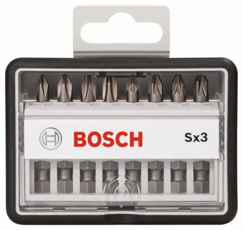 Set de șurubelnițe BOSCH din 8 piese Robust Line, Sx Extra-Hart 49 mm, set de 8 piese 2607002558