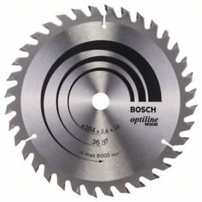 BOSCH Pânză de ferăstrău Optiline Wood 184 x 16 x 2,6 mm, 36 2608640818