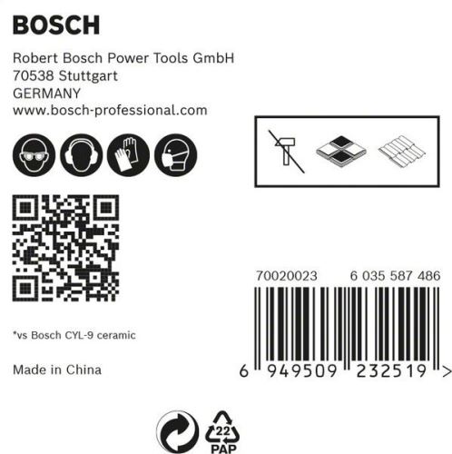 BOSCH EXPERT HEX-9 HardCeramic 6 mm pachet 5 buc 2608900599