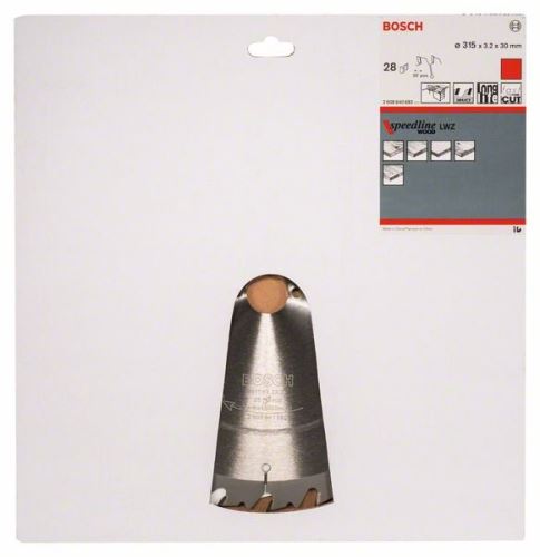 Pânză de ferăstrău BOSCH Speedline Wood 315 x 30 x 3,2 mm, 28 2608640682