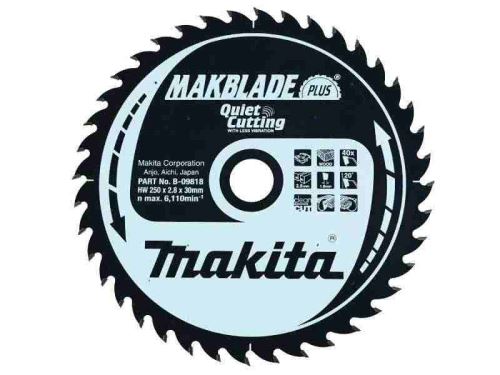 Pânză de ferăstrău pentru lemn MAKITA MAKBLADEplus 305x2,6x30 mm 60 dinți B-08729