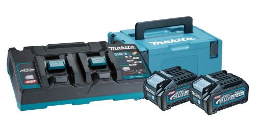 MAKITA Li-ion XGT 40V set 2 buc BL4040+1 buc DC40RB+1 buc Makpac 191U00-8