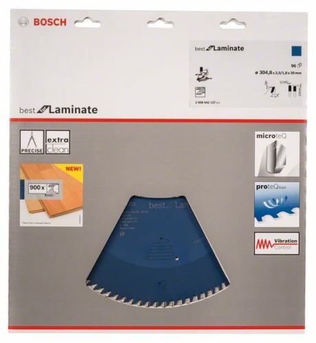 Pânză de ferăstrău circular BOSCH Best for laminat 305 x 30 x 2,5 mm, 96 2608642137