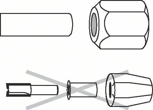 MANDRINĂ BOSCH 10 mm, 24 mm 2608570125