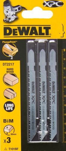 Pânză de ferăstrău DeWALT XPC, pentru lemn, 100 mm (3 buc) DT2217