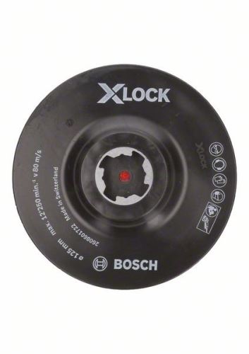 BOSCH X-LOCK Sistem de placă de sus cu sistem de prindere Velcro, 125 mm, 12.500 rpm 2608601722