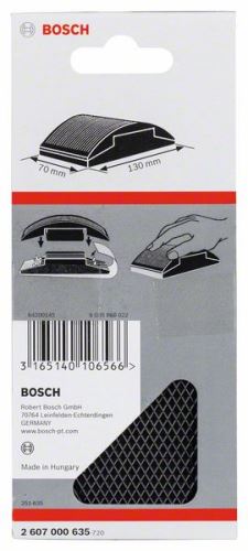 Bloc BOSCH pentru șlefuire manuală 70 x 130 mm 2607000635