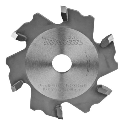 Freza MAKITA 90° 6Z pentru panouri din aluminiu CA5000 B-48832