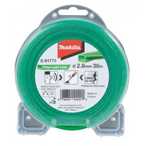 Snur nailon MAKITA 2,0 mm, verde, 30 m, special pentru mașini cu baterii E-01775