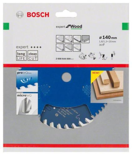 Pânză de ferăstrău BOSCH Expert pentru lemn 140 x 20 x 1,8 mm, 36 2608644009