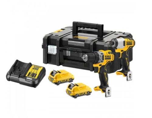 Set combinat DeWALT de unelte cu baterii 12V DCK2110L2T