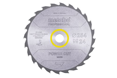 Pânză de ferăstrău METABO HW/CT 254 x 30 mm, 24 dinți (pentru TS 254) 628025000