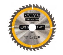 Pânză de ferăstrău DeWALT 190 x 30 mm, 40 dinți, ATB 10°, lățime lamă 1,7 mm, tăiere universală DT1945