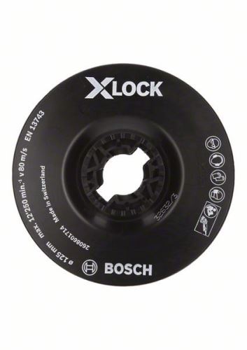 BOSCH X-LOCK Placă suport, fină 125 mm, 12.500 rpm 2608601714