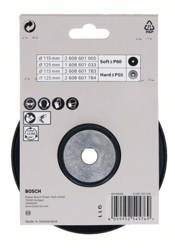 BOSCH Placa de podea 125 mm; Greu; piulita M14 2608601784