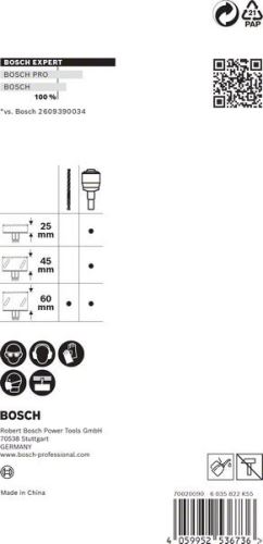 Adaptor BOSCH EXPERT Power Change Plus și burghiu de centrare HSS-G 7,15x105mm (2 buc) 2608900527