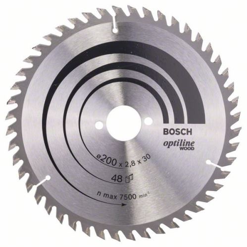 Pânză de ferăstrău BOSCH Optiline Wood 200 x 30 x 2,8 mm, 48 2608640620