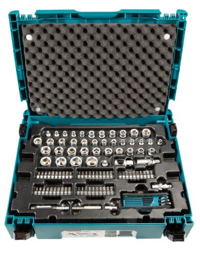 MAKITA set chei, nuci, biți, 120 buc., Makpac E-08713