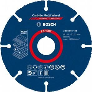 Disc de tăiere BOSCH EXPERT Carbid Multi Wheel 115mm 2608901188