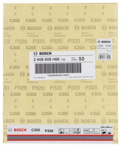 Hârtie abrazivă BOSCH C355 230 x 280 mm, 320 2608608H66