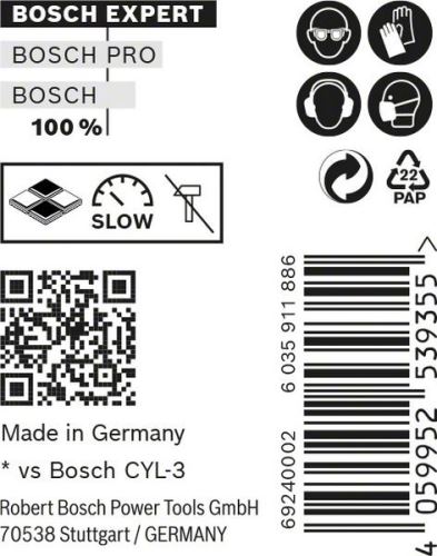 BOSCH EXPERT CYL-9 MultiConstruction 7x60, 10 buc 2608900642