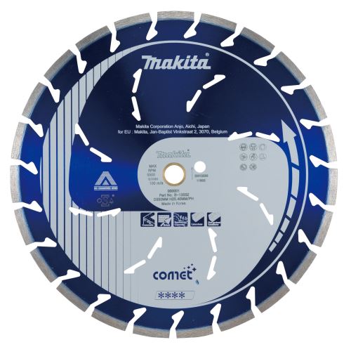 Disc de tăiere diamantat MAKITA Comet Rapid 350x25,4 mm B-13552