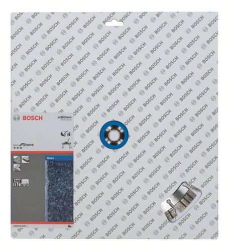 Disc de tăiere cu diamant BOSCH Best for Stone 350 x 20,00+25,40 x 3,2 x 15 mm 2608602648