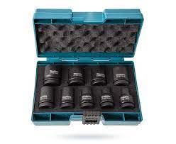 Set chei cu impact MAKITA 1/2" 8/10/12/13/14/16/17/19/21 mm, 9 buc B-66232