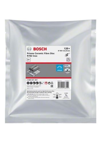 Disc fibră BOSCH EXPERT PRISMA R782,180,P120,25 buc 2608621831