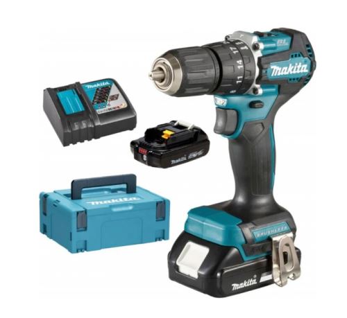 Șurubelniță cu impact fără fir Makita Aku Li-ion LXT 18V 2,0 Ah, Makpac DHP487RAJ