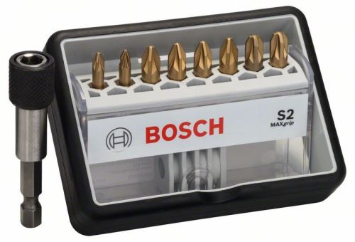 Set de biți de șurubelniță BOSCH Robust Line, S Max Grip 25 mm (8+1 buc) 2607002575