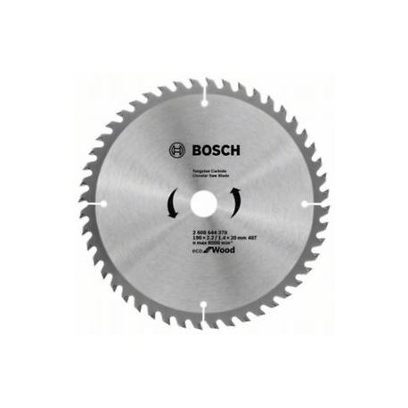 Pânză de ferăstrău BOSCH Eco pentru Lemn 190x2,2/1,4x20 48T 2608644378