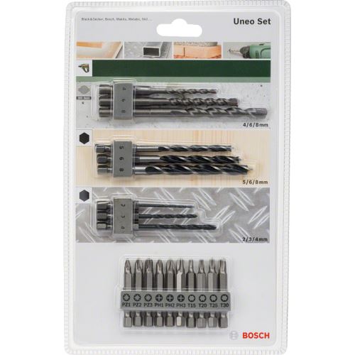 Set mixt BOSCH Uneo (19 buc) 2609256989