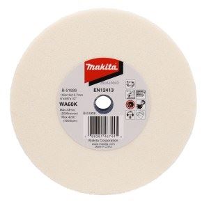 Disc de șlefuit MAKITA WA60K 150x16x12,7 mm alb B-51926