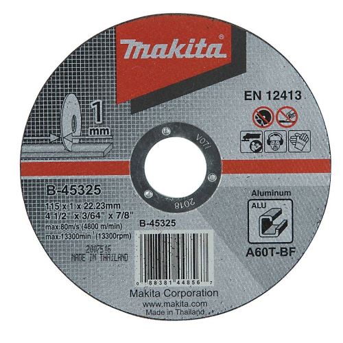 Disc de tăiere din aluminiu MAKITA 115x1x22 mm B-45325