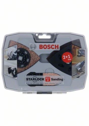 BOSCH Set de 6 hârtie de șlefuit Starlock Best of Sanding Set AVZ 93 G; AVZ 90 RT6; AVZ 32 RT4; Hârtie șlefuită Lemn și Vopsea (3×) 2608664133